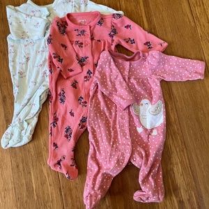 3 month footie pjs